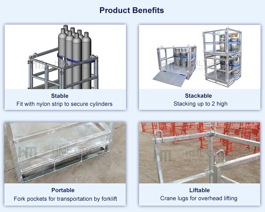 Forklift Storage Equipment Warehouse Cylinders Gas Stillage